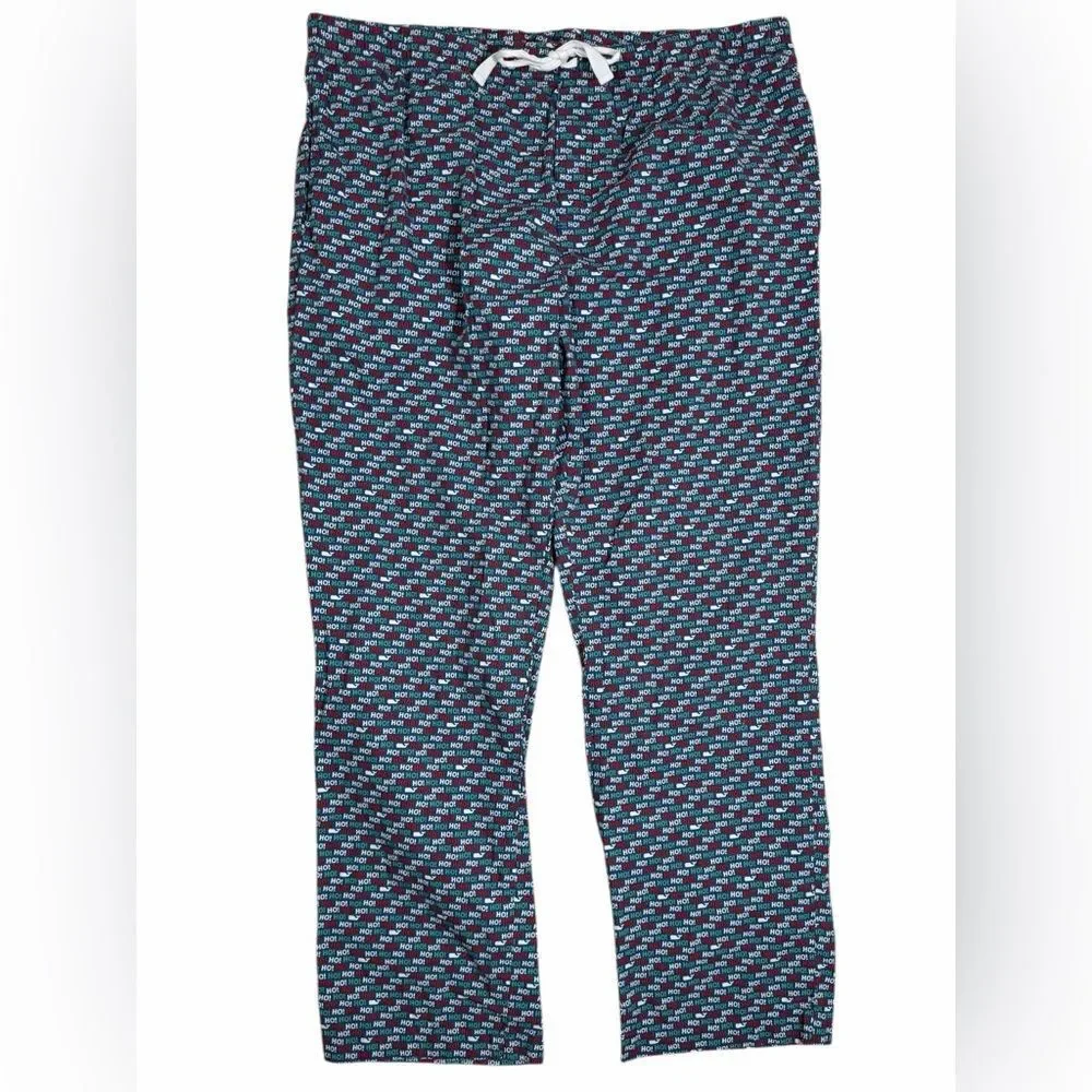 Vineyard Vines Men’s Blue Christmas Whale HOHOHO Xmas Pajama Lounge Pants